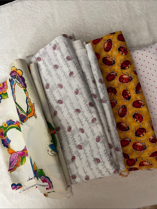 Varied Other - 4-5 LB MIXED FABRIC BUNDLE • USABLE PIECES • CRAFT & SEWING C2